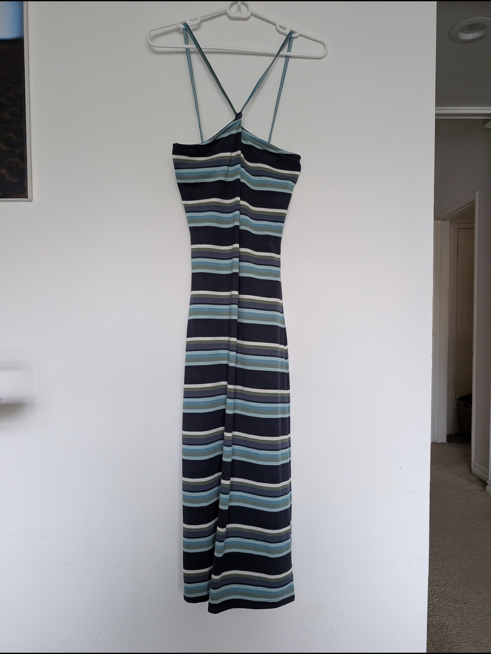 Amuse Society Beach Knit Spaghetti Strap Maxi Dress